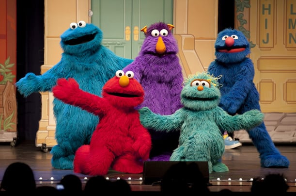 Picture of the Crew of Sesame Street
