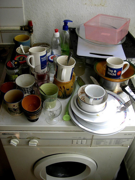 Picture of a Kitchen on a Washing Machine