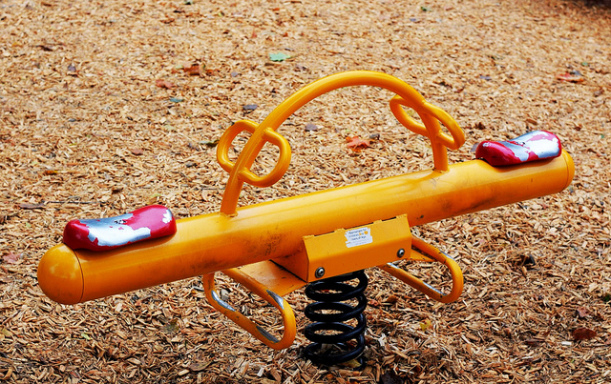 Picture of a Teeter-Totter at a Playground