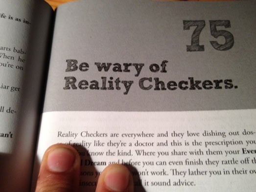 Secret #75 - Be Wary of Reality Checkers - 101 Secrets for your Twenties