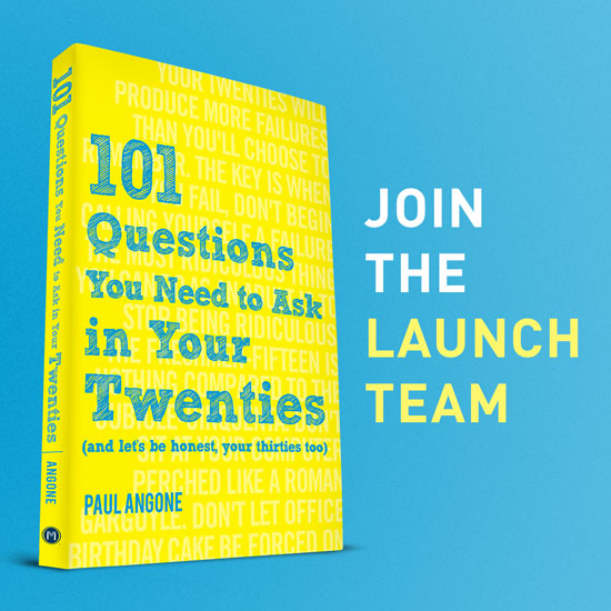 Join the 101 Questions For Your Twenties Launch Team